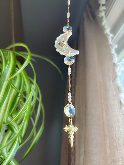 Crescent & Cross Sun Catcher